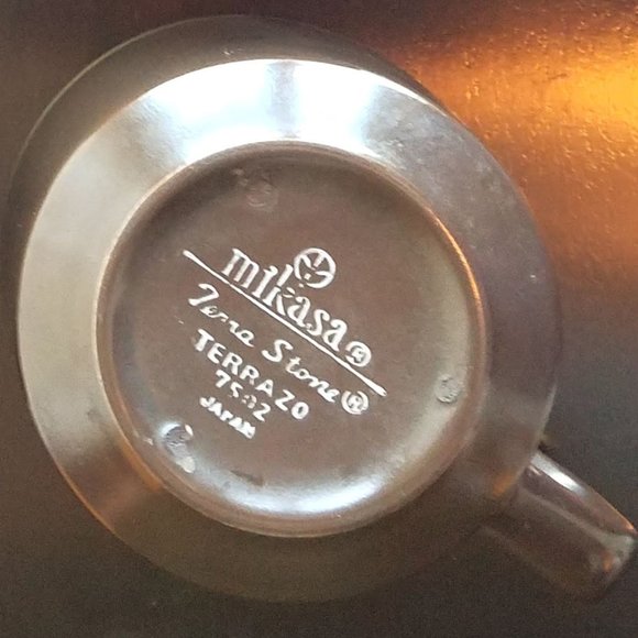 Vintage Mikasa "Terrazo Green" Flat Cups - Picture 7 of 7